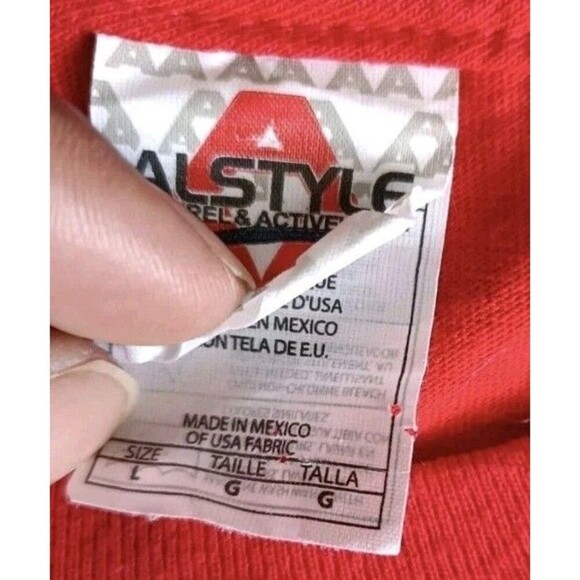 Vintage American Eagle T-Shirt Large Red Short Sleeve - Picture 3 of 6